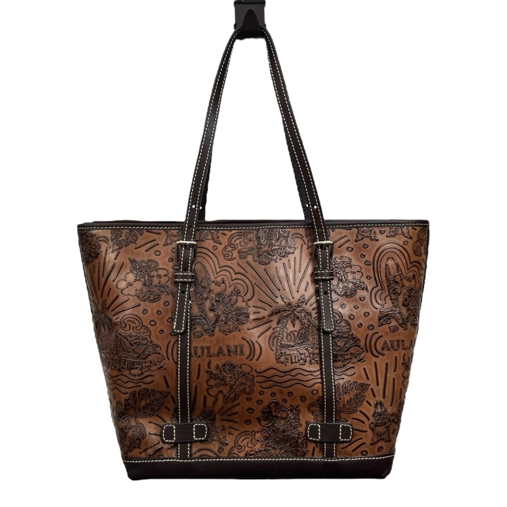Dooney & Bourke Disney Parks Aulani Brown Leather Tote Bag - Picture 5 of 11